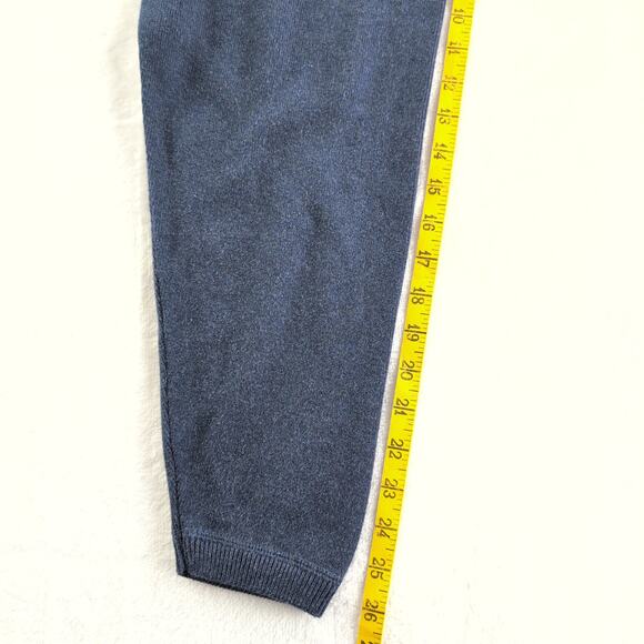 VTG 90's Eddie Bauer Blue V Stitch Heavyweight Ribbed Cotton Men's XL Crewneck - Picture 7 of 7